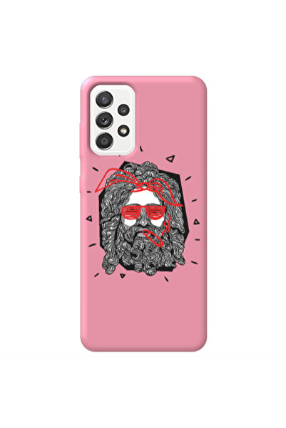 Other Samsung A23 Cool glasses Pink Colored Silicone TPU Θήκη
