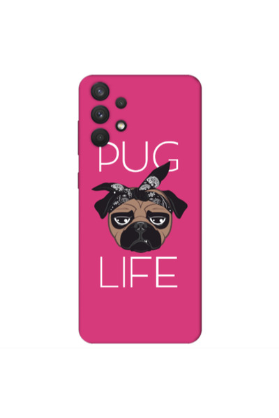 Other Samsung A32 4G Pug Life Fuchsia Colored Silicone TPU Θήκη