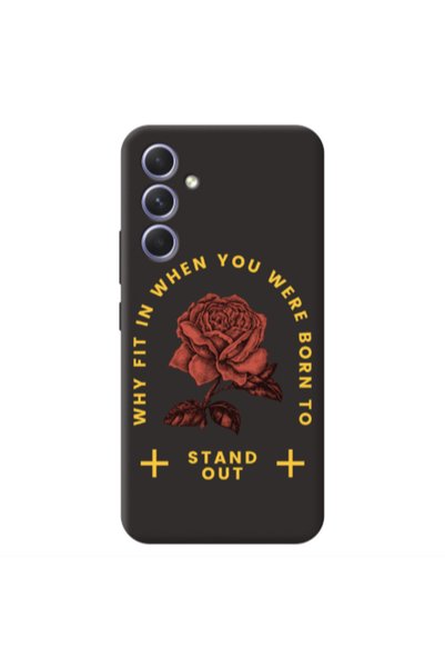Other Samsung A54 Stand out Black Colored Silicone TPU Θήκη