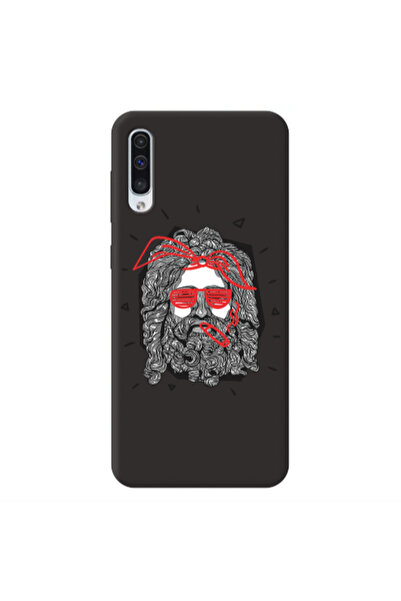 Other Samsung A50 Cool glasses Black Colored Silicone TPU Θήκη