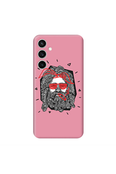 Other Samsung S23FE Cool glasses Pink Colored Silicone TPU Θήκη
