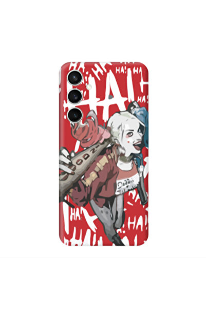Other Samsung S24 Plus Ha Ha Ha Red Colored Silicone TPU Θήκη