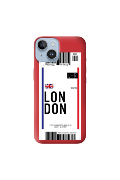 Other Apple iPhone 14 Plus London Arrival Red Colored Silicone TPU Θήκη