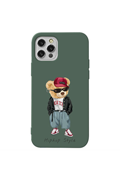 Other Apple iPhone 12 Pro Max Hip hop style Dark Green Colored Silicone TPU Θήκη