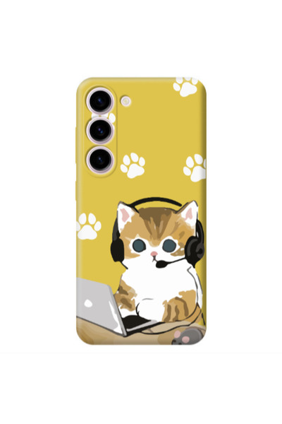 Other Samsung S23 Plus Call Center Yellow Colored Silicone TPU Θήκη