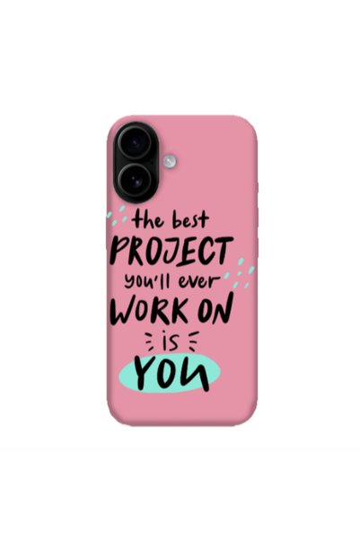 Other Apple Iphone 16 plus The Best Project Pink Colored Silicone TPU Θήκη