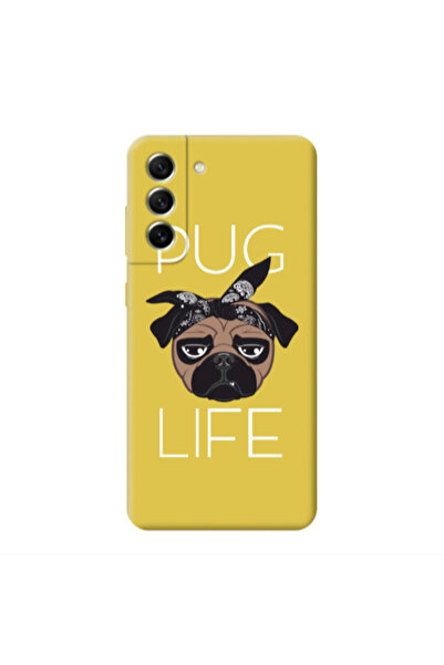 Other Samsung S21 PLUS Pug Life Yellow Colored Silicone TPU Θήκη