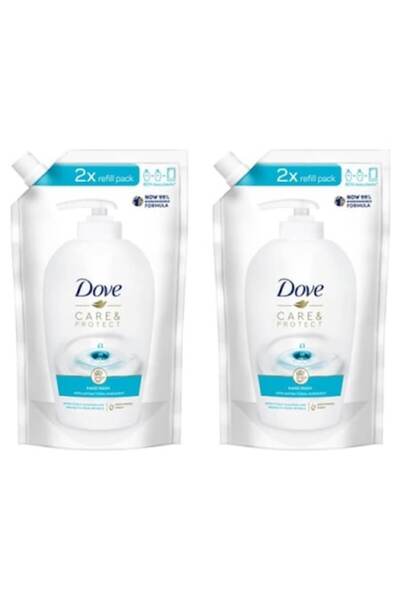 Dove Pachet de 2 x Rezerve de Săpun Lichid Protecție și Îngrijire 500ml