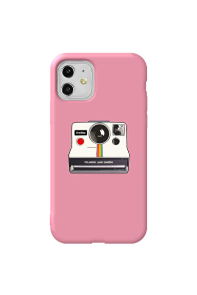 Other Apple iPhone 11 Polaroid land camera Pink Colored Silicone TPU Θήκη