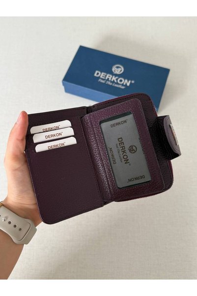 DERKON Venüs Model Hakiki Deri Kullanışlı Kadın Cüzdanı