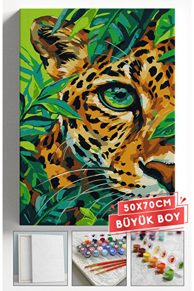 Akihabara Sayılarla Boyama Hobi Seti Çerçeveli Numaralı Tuval Fırça Boya Dahi...