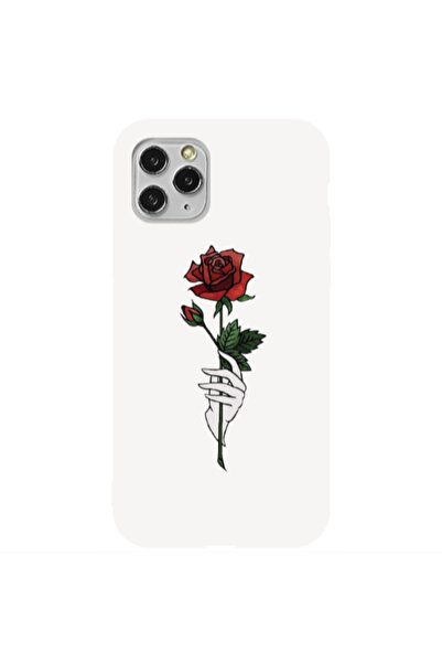 Other Apple iPhone 11 Pro Rose in hand Dark Green Colored Silicone TPU Θήκη