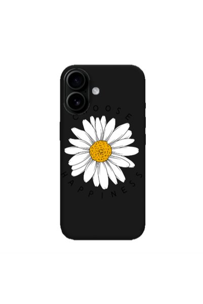 Other Apple Iphone 16 plus Chose Happines Black Colored Silicone TPU Θήκη