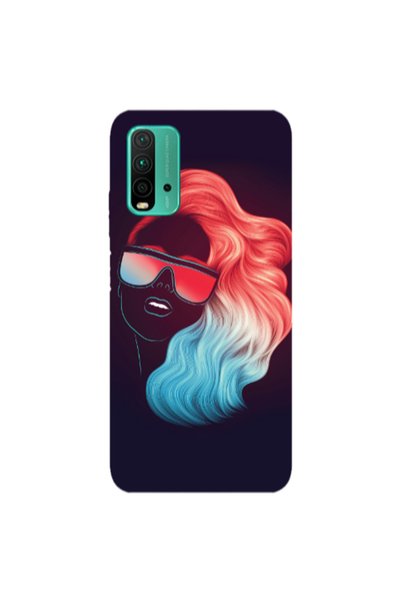 Other Xiaomi Redmi 9T Girl with glasses Transparent Silicone TPU Θήκη
