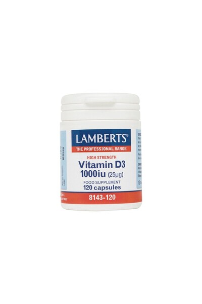 Lamberts | Συμπλήρωμα Διατροφής Vitamin D3 1000iu (25μg) | 120 κάψουλες