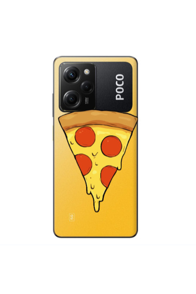 Other Xiaomi Poco X5 Pro Pizza Slice Transparent Silicone TPU Θήκη