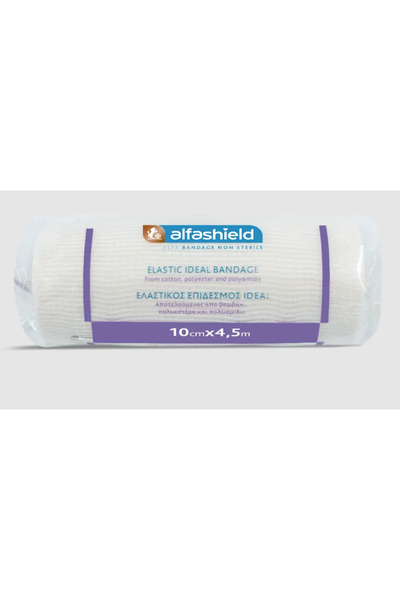 Alfashield | Ελαστικός Επίδεσμος Ideal Bandage 10cm x 4.5m | 1Τμχ
