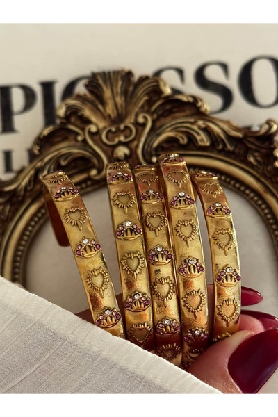 lumirajewel amoria vintage kelepçe | çelik