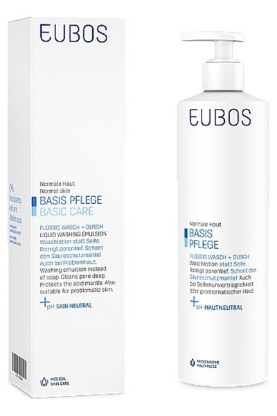 EUBOS | Washing Emulsion Blue | Υγρό Καθαρισμού Προσώπου-Σώματος | 400ml