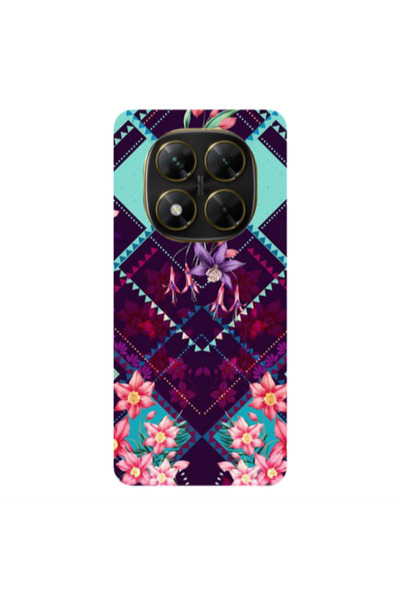 Other Xiaomi Poco X7 Checkered flowers Transparent Silicone TPU Θήκη