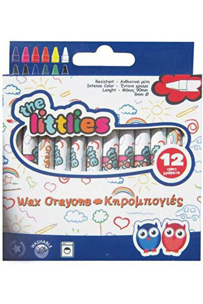 The Littlies Σετ Κηρομπογιές 12 Χρωμάτων