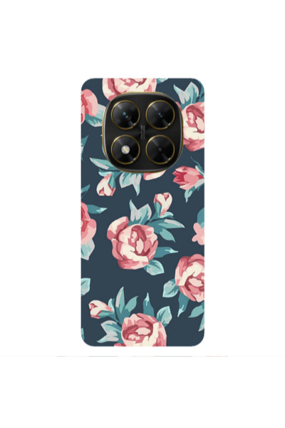 Other Xiaomi Poco X7 Purple roses Transparent Silicone TPU Θήκη