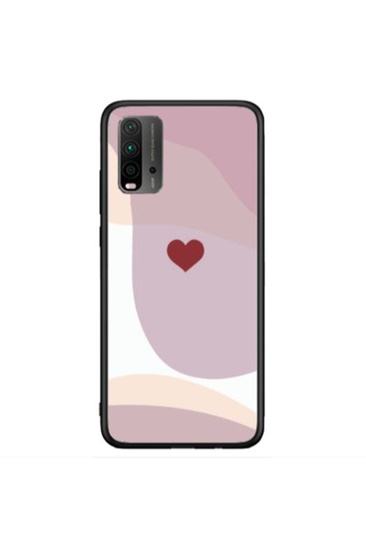 Other Xiaomi Redmi 9T Wavy Heart Black Glossy Θήκη