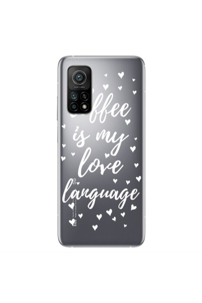 Other Xiaomi Mi 10T Pro Coffe is my love language Transparent Silicone TPU Θήκη