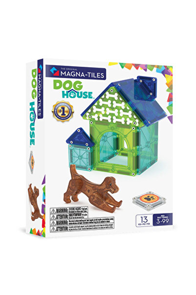 Magna Μαγνητικό Παιχνίδι Κατασκευών Magna-Tiles Σπιτάκι Σκύλου Σετ 13 τεμαχίων