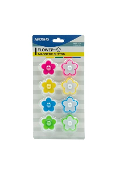 MC Micostore Magneti pentru tabla HS8304, flori, diametru 30mm, diverse culor...