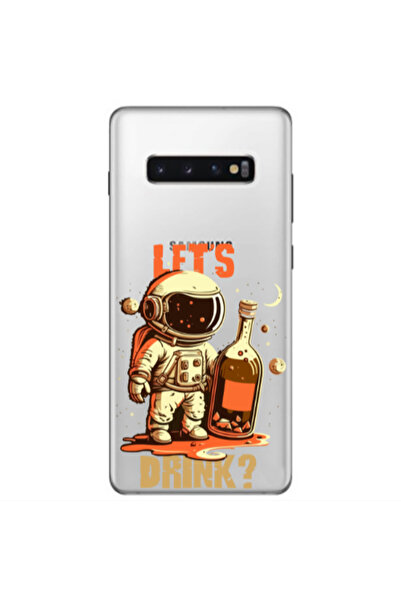Other Samsung S10 Plus Lets drink Transparent Silicone TPU Θήκη