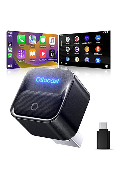 Ottocast Mini Core Wireless CarPlay & Android Auto Adapter WiFi 6 Bluetooth 5.4