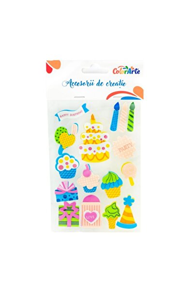 MC Micostore Decorative shapes - gummed paper - party motifs, 62-42mm,