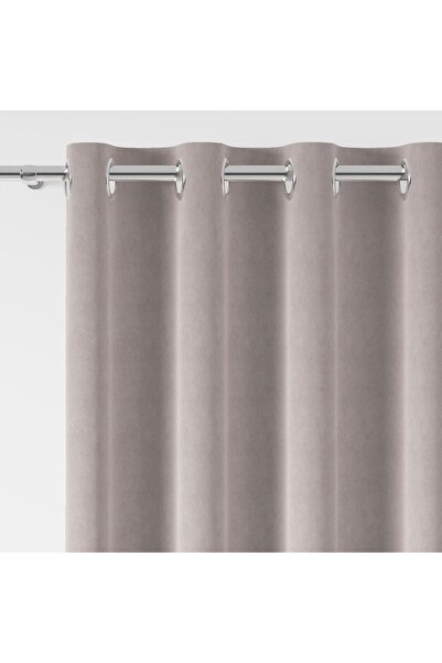 Milas Perdea de catifea bej 140x260 cm