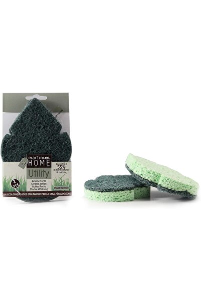 martini SPA Utility Scouring Sponges, 2 Cellulose with strong fiber, multicol...