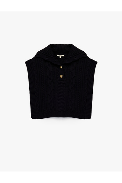 Koton High Neck Cable Knit Jumper