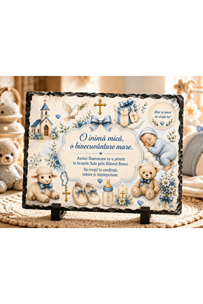 hiperborea Ardezie personalizată - „O inimă mică, o binecuvântare mare” – Cad...