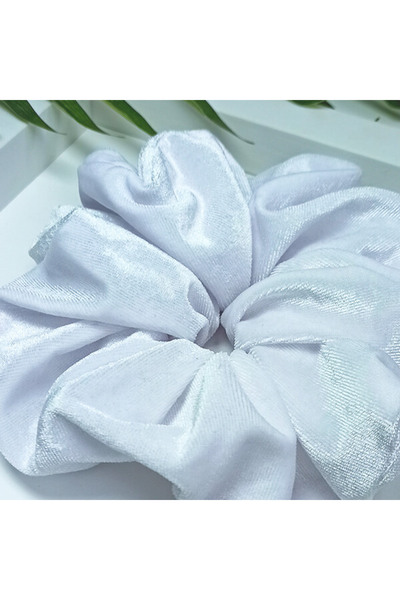 YEYE Made In Nature Elastic de păr YEYE VELVET XXL Alb