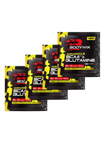 BODYMAX BcaaMax Bcaa+Glutamin Şase elma Aromalı (4 Adet)