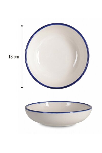 rinart 12-Piece Valencia Bowl Shallow 13cm Rim Navy Blue