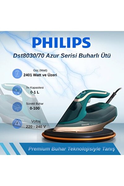Philips DST8030/70 Azur Serisi Buharlı Ütü