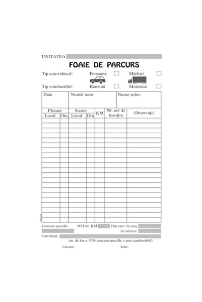 OEM Foi de notițe pentru mărfuri/persoane, A5, hârtie offset 60 g/mp, 1 exemp...