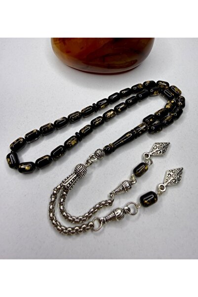 İskenderun Tesbihcilik Gold Leaf Ankle-Length Special Airplane Glass Prayer B...