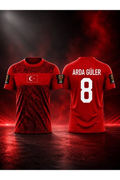 BYSPORTAKUS Türkiye Fifa 2026 Dünya Kupası Arda Güler Yetişkin Forması (RED)