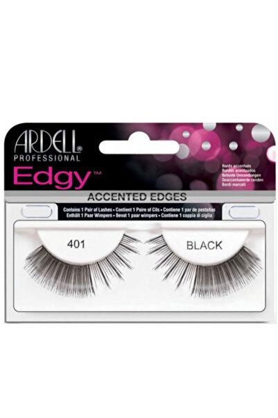 Ardell Gene False tip Banda - Accents Edgy Lash 401 Negru