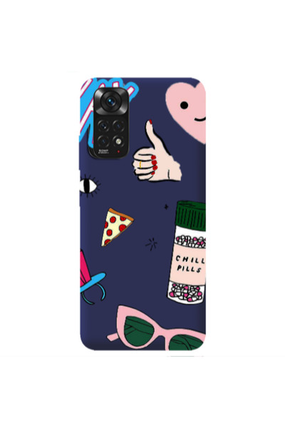 Other Xiaomi Redmi Note 11 4G Chill Dark blue Colored Silicone TPU Θήκη