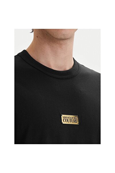 VERSACE JEANS COUTURE Tricou bărbătesc 80GAHT05 CJ00T Negru