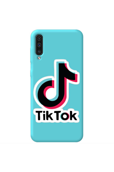 Other Samsung A70 Tik Tok Turquoise Colored Silicone TPU Θήκη