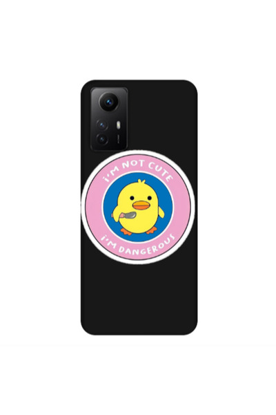Other Xiaomi Redmi Note 12s I m dangerus Black Colored Silicone TPU Θήκη