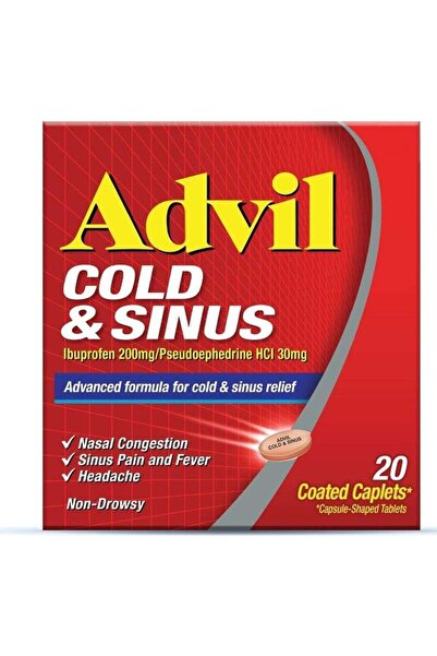 Advil Tablets ADVIL COLD & SINUS CAPLETS 20'S